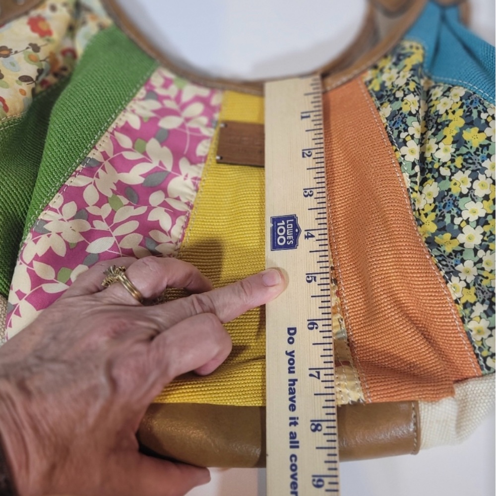 Relic By Fossil Boho Patchwork Hobo Shoulder Bag - image 3